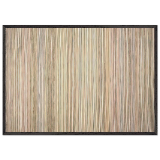 Diamond Jim - 1972 - Gene Davis Framed Art Print – Black Wooden Frame - Default Title - -Framed Art Print