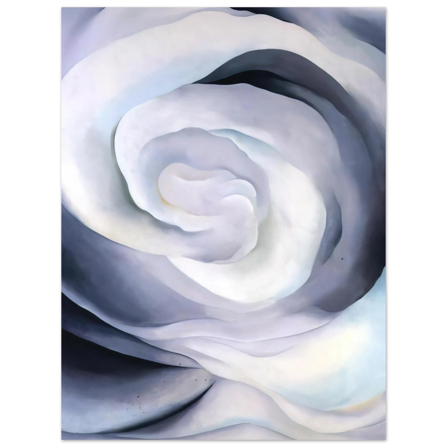 Georgia O'Keeffe - Abstraction White Rose Fine Art Poster - 13x18 cm / 5x7 inches