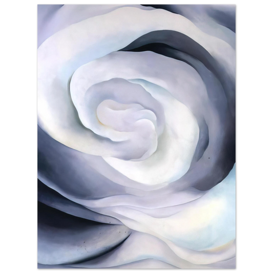 Georgia O'Keeffe - Abstraction White Rose Fine Art Poster - 13x18 cm / 5x7 inches