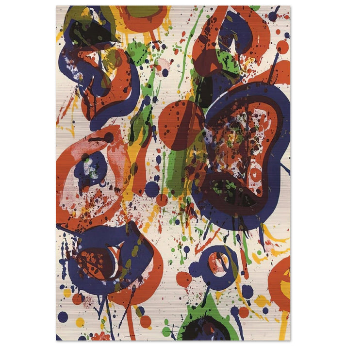Untitled  from Pasadena Box   Lembark L59  - Sam Francis Brushed Aluminum Print - 70x100 cm / 28x40 inches | Sam Francis Aluminum Print | Sam Francis Prints