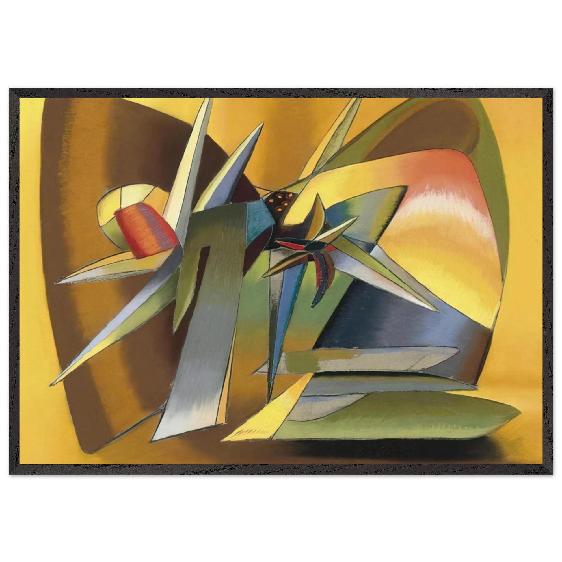 The Desert - 1938 - John Ferren Framed Art Print – Black Wooden Frame - Default Title - -Framed Art Print