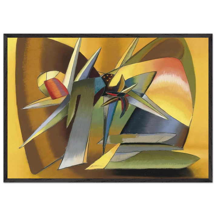 The Desert - 1938 - John Ferren 70x100 cm / 28x40 inches Framed Art Print – Black Wooden Frame