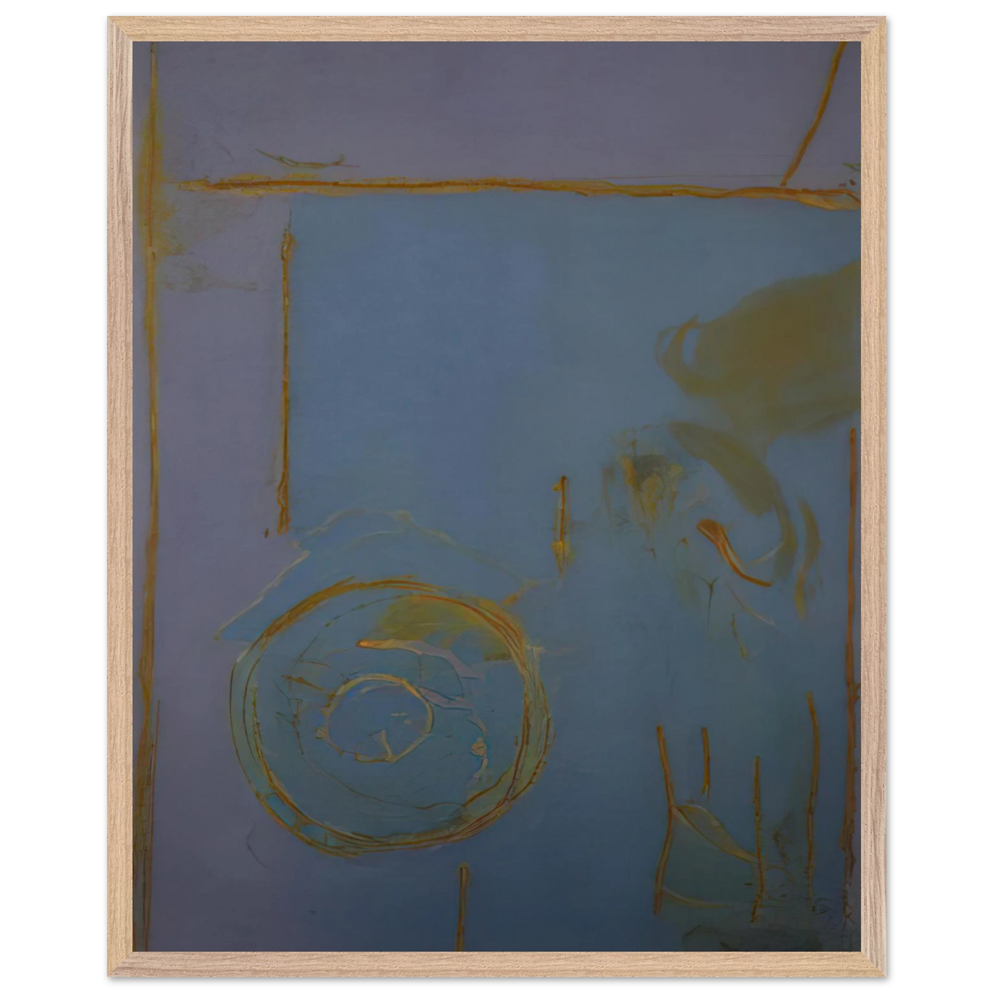 Helen Frankenthaler - Guadalupe - 1989 Wall art - 20x25 cm / 8x10 Inches - Premium Wooden Framed Poster With Fine Art Paper - White frame