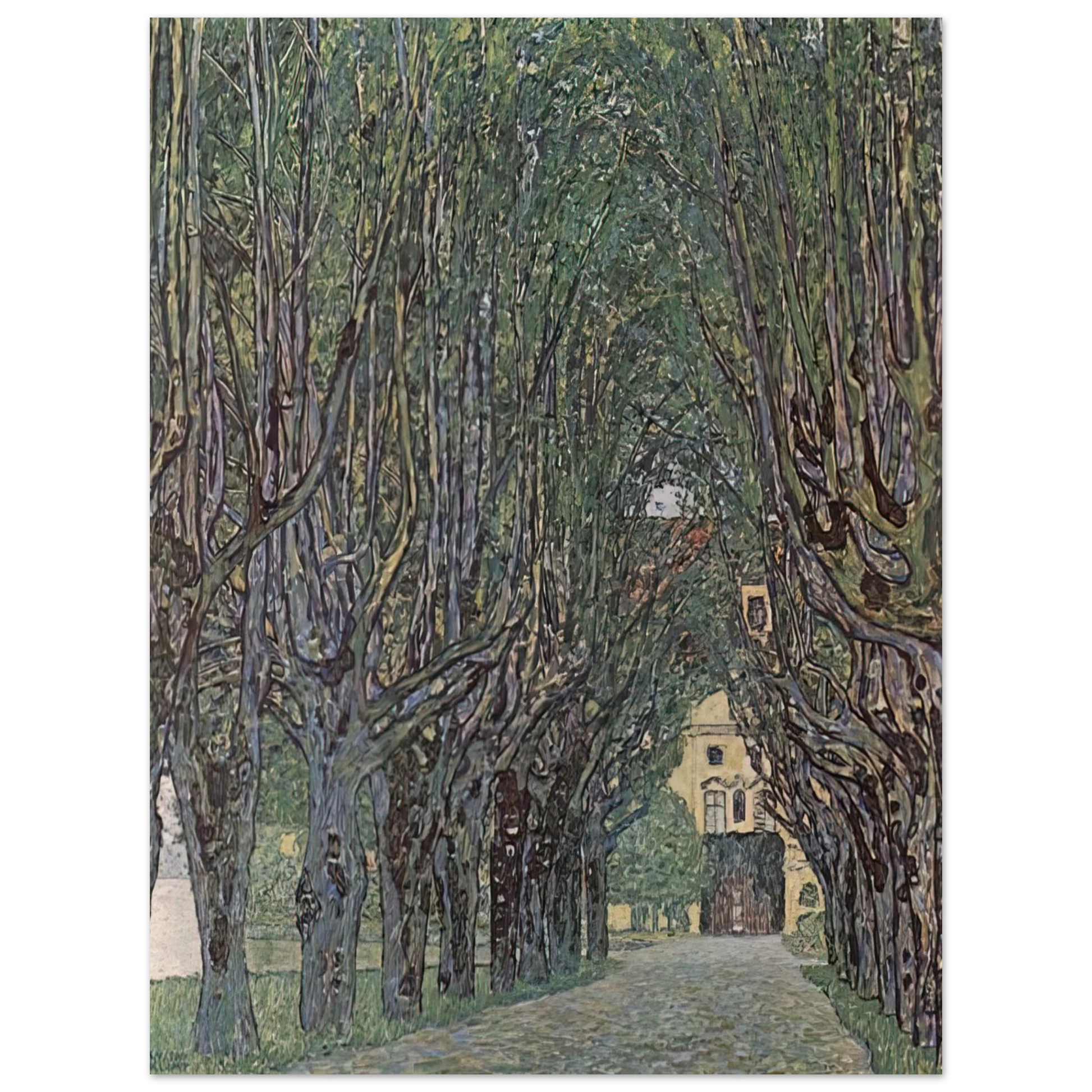 Gustav Klimt - AVENUE OF SCHLOSS KAMMER PARK Fine Art Poster - Default Title