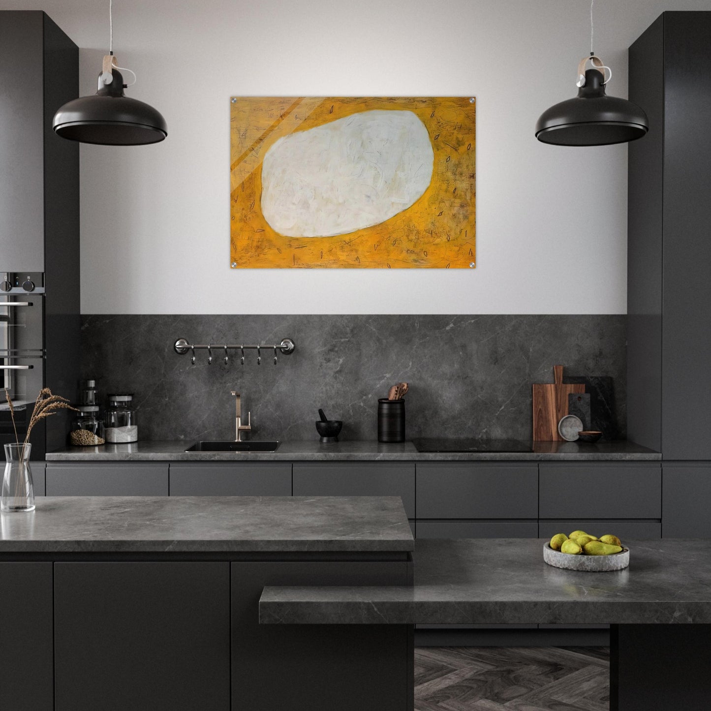 Homage to Dubuffet I - 1952 - Gene Davis Acrylic Print - 70x100 cm / 28x40″ inches | Gene Davis Wall Art | Gene Davis Prints