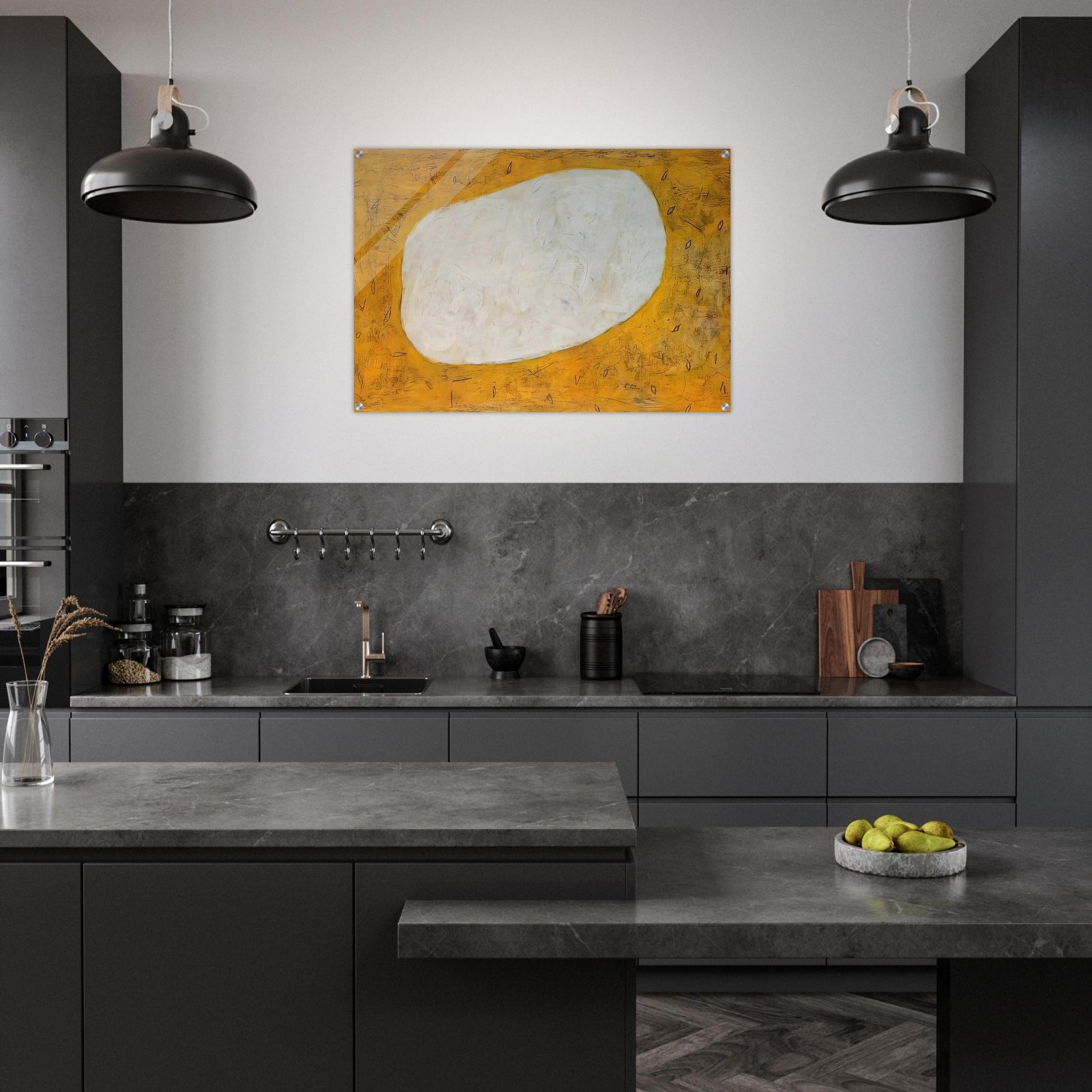 Homage to Dubuffet I - 1952 - Gene Davis Acrylic Print - 70x100 cm / 28x40″ inches | Gene Davis Wall Art | Gene Davis Prints