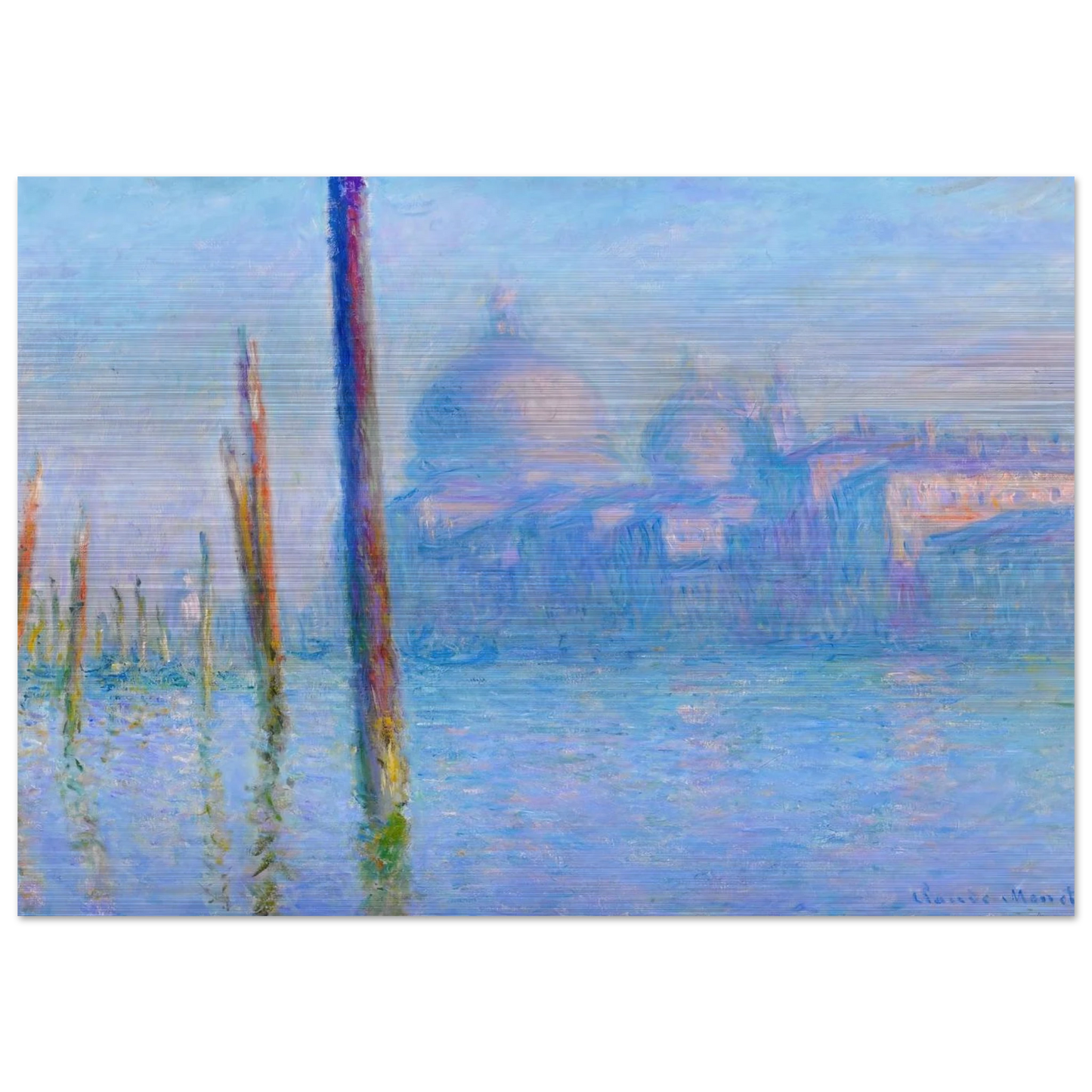 The Grand Canal, Venice - claude monet Brushed Aluminum Print - 70x100 cm / 28x40 inches | claude monet Aluminum Print | claude monet Prints