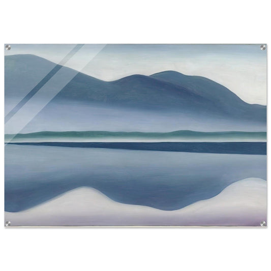 Lake George  formerly Reflection Seascape  - Georgia O'Keeffe Acrylic Print - 70x100 cm / 28x40″ inches