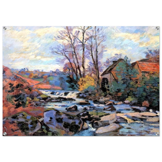 Moulin Bouchardon, Crozant - 1895 - Armand Guillaumin Acrylic Print - 70x100 cm / 28x40″ inches