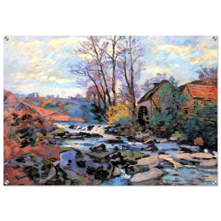 Moulin Bouchardon, Crozant - 1895 - Armand Guillaumin Acrylic Print - 70x100 cm / 28x40″ inches