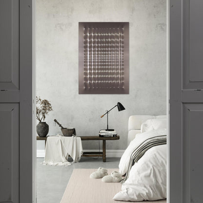 Superficie alluminio - 1969 - Enrico Castellani Brushed Aluminum Print - 70x100 cm / 28x40 inches | Enrico Castellani Aluminum Print | Enrico Castellani Prints