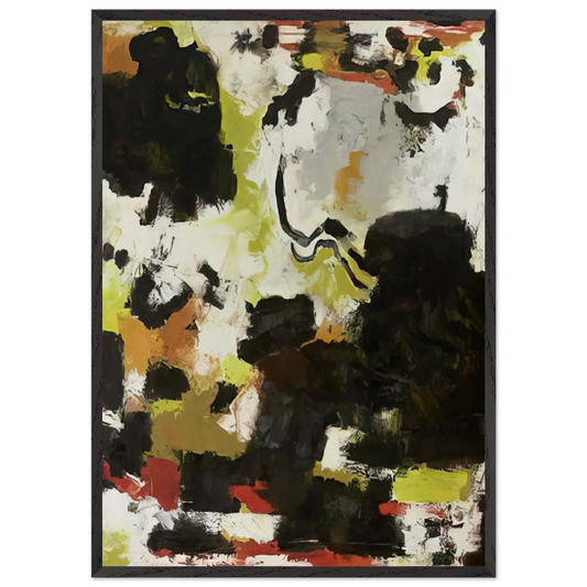 1 January 1949 - 1949 - Frank Lobdell Framed Art Print – Black Wooden Frame - Default Title - -Framed Art Print