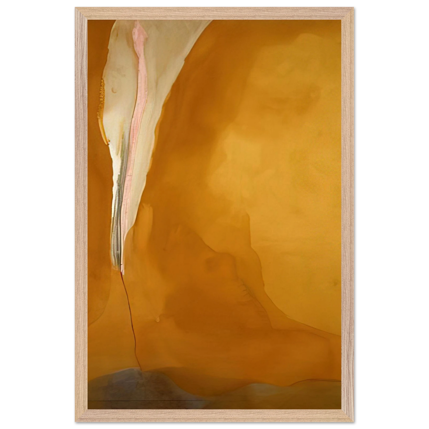 Helen Frankenthaler - Coral Wedge - 1972 Wall art - 30x40 cm / 12x16 inches - Premium Wooden Framed Poster With Fine Art Paper - Wood frame