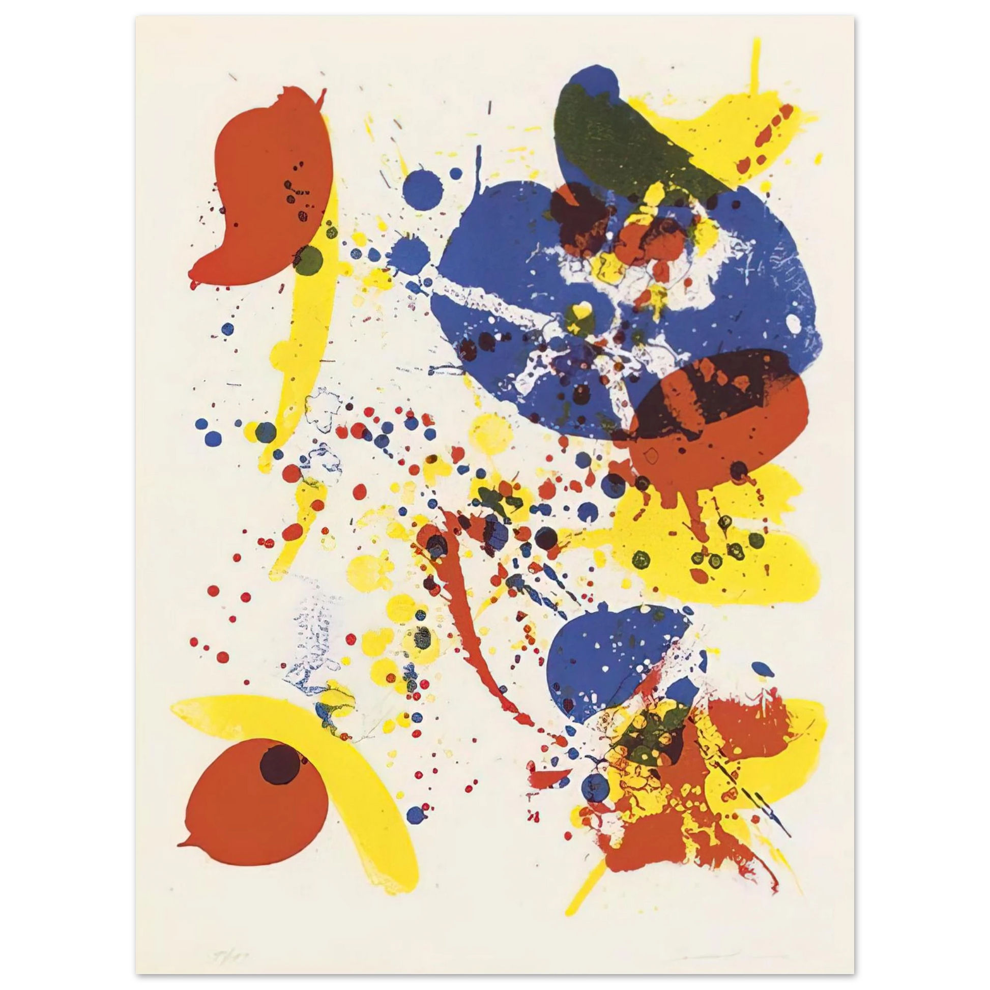 Sam Francis - Untitled  from Pasadena Box   Lembark L62  Fine Art Poster - Default Title