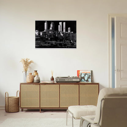 SAN GIMIGNANO - MC Escher Brushed Aluminum Print - 70x100 cm / 28x40 inches | MC Escher Aluminum Print | MC Escher Prints