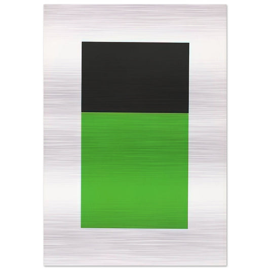 Black-Green from the Series of Ten Lithographs - Ellsworth Kelly Brushed Aluminum Print - 70x100 cm / 28x40 inches | Ellsworth Kelly Aluminum Print | Ellsworth Kelly Prints