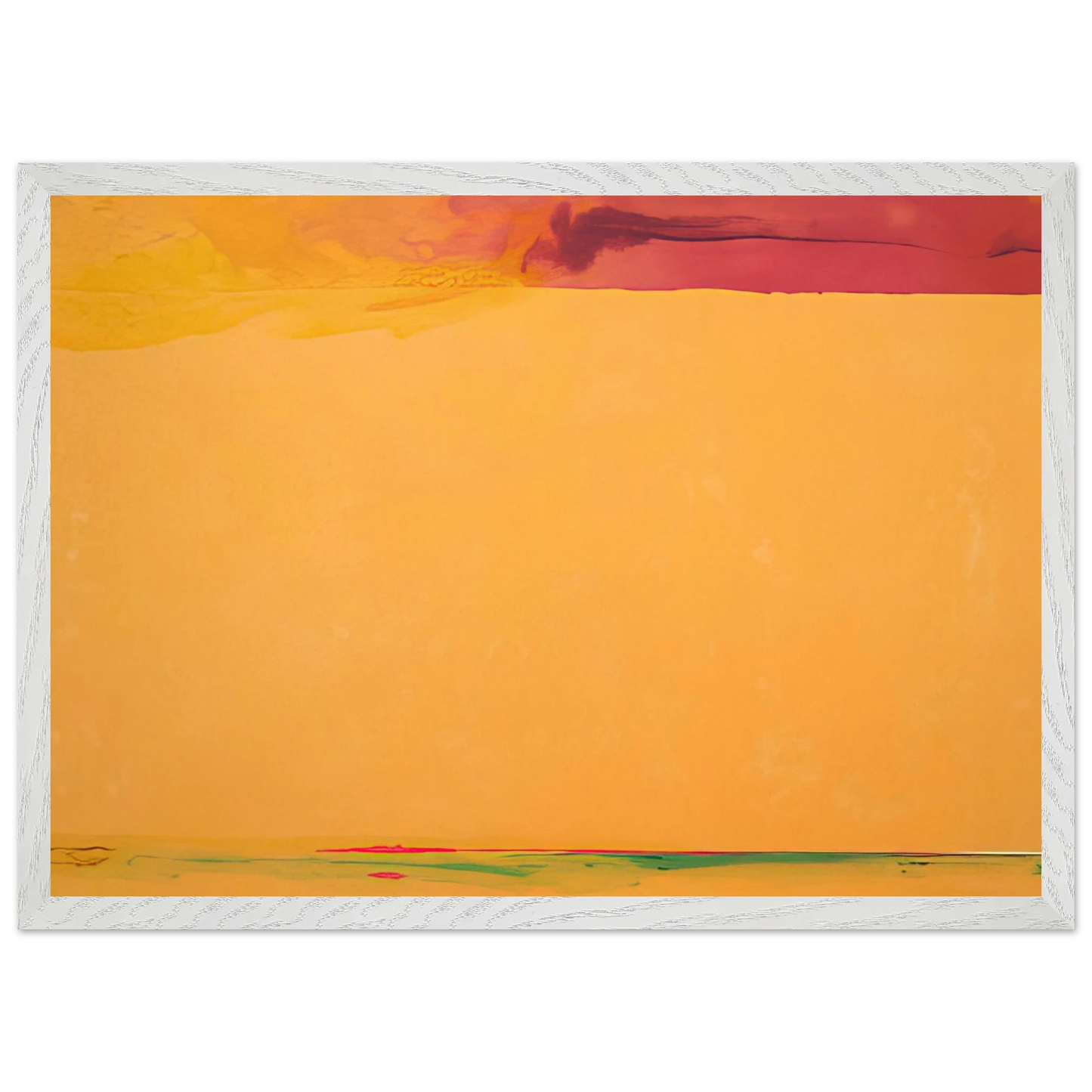 Helen Frankenthaler - Southern Exposure - 2005 Wall art - 60x80 cm / 24x32 inches - Premium Wooden Framed Poster With Fine Art Paper - White frame
