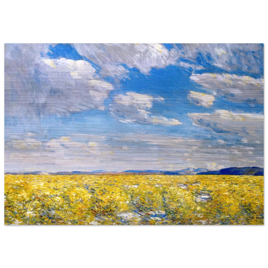Afternoon Sky, Harney Desert - Childe Hassam Brushed Aluminum Print - 70x100 cm / 28x40 inches | Childe Hassam Aluminum Print | Childe Hassam Prints