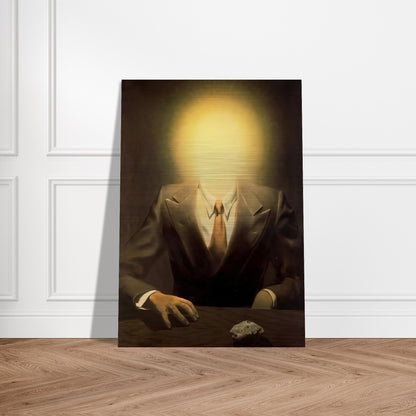 THE PLEASURE PRINCIPLE PORTRAIT OF EDWARD JAMES 1937 - Rene Magritte Brushed Aluminum Print - 70x100 cm / 28x40 inches | Rene Magritte Aluminum Print | Rene Magritte Prints