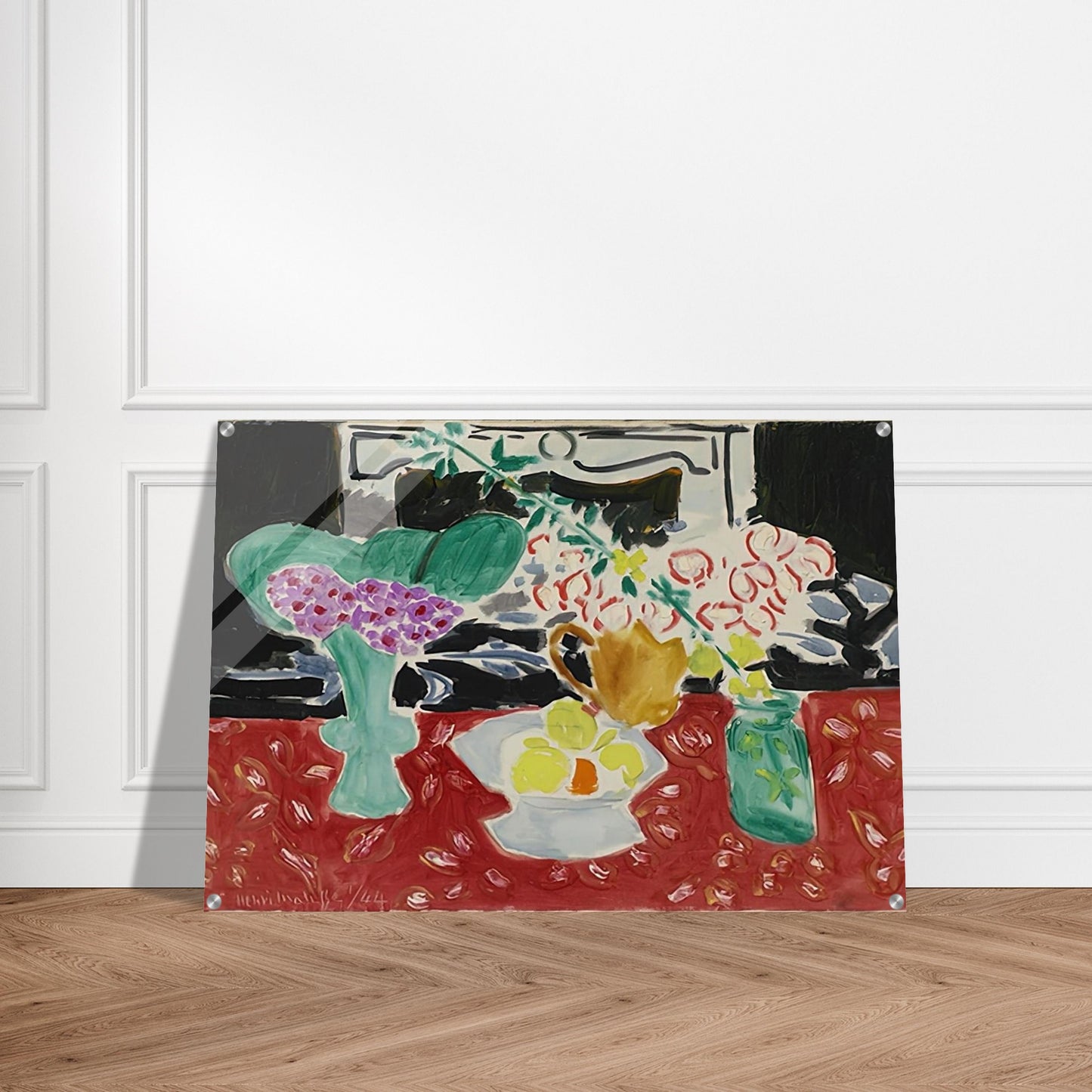 ROSES DE NOEL ET SAXIFRAGE 1944 - Henri Matisse Acrylic Print - 70x100 cm / 28x40″ inches