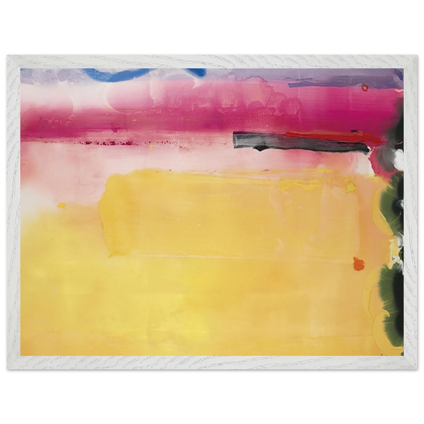 Helen Frankenthaler - Black-Eyed Susan - 1988 Wall art - A2 (42 x 59.4  cm) - Premium Wooden Framed Poster With Fine Art Paper - Black frame