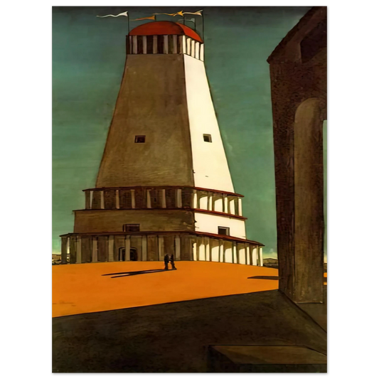 Giorgio de Chirico - THE NOSTALGIA OF THE INFINITE 1913 Fine Art Poster - Default Title
