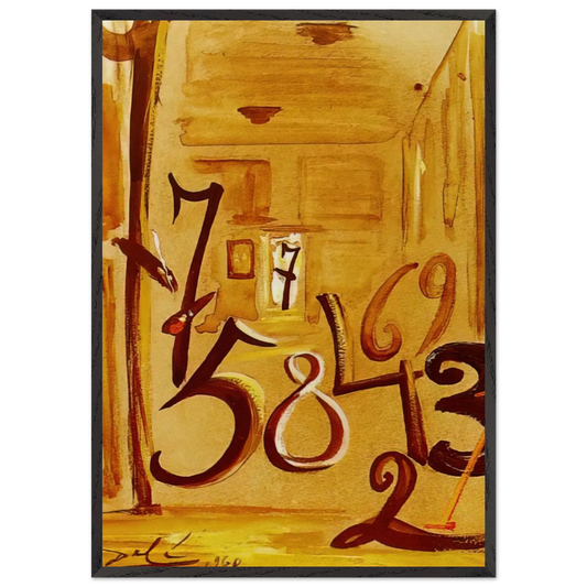 THE MAIDS IN WAITING LAS MENINAS - Salvador Dali Framed Art Print – Black Wooden Frame - Default Title - -Framed Art Print