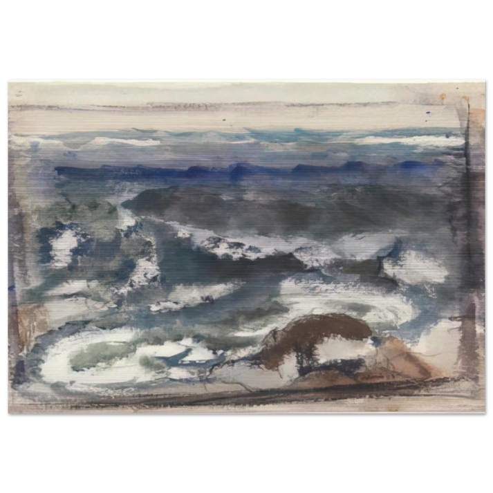 The Sea - 1923 - John Marin Brushed Aluminum Print - 70x100 cm / 28x40 inches | John Marin Aluminum Print | John Marin Prints