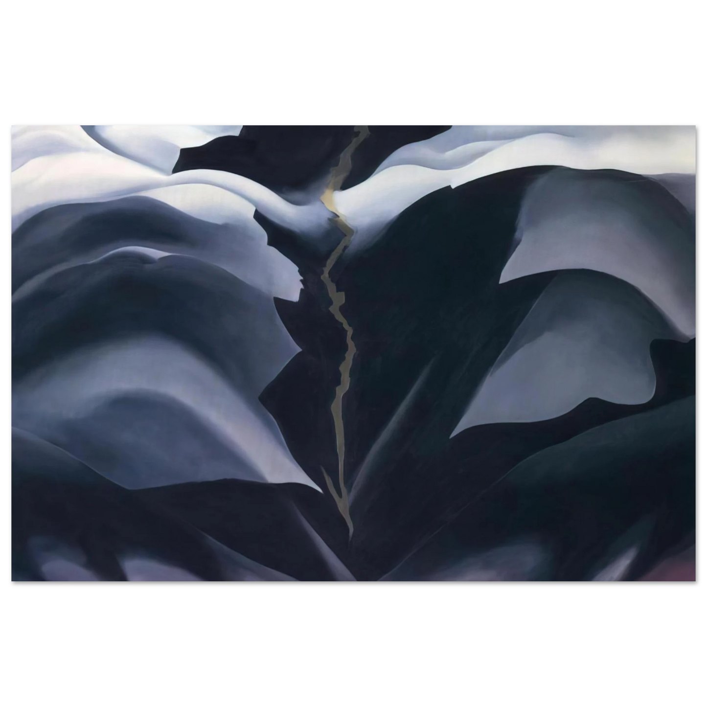 Georgia O'Keeffe - Black Place II Fine Art Poster - 75x100 cm / 30x40 inches