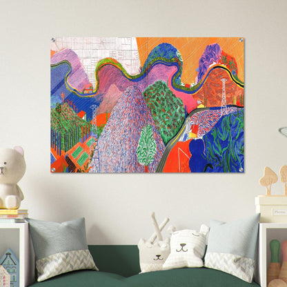 David Hockney - David Hockney Acrylic Print - 70x100 cm / 28x40″ inches | David Hockney Art | Artwork by David Hockney