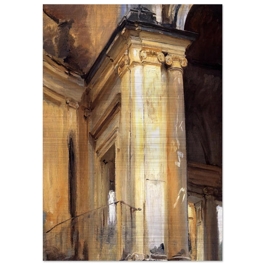 Roman Architecture - John Singer Sargent Brushed Aluminum Print - 70x100 cm / 28x40 inches | John Singer Sargent Aluminum Print | John Singer Sargent Prints