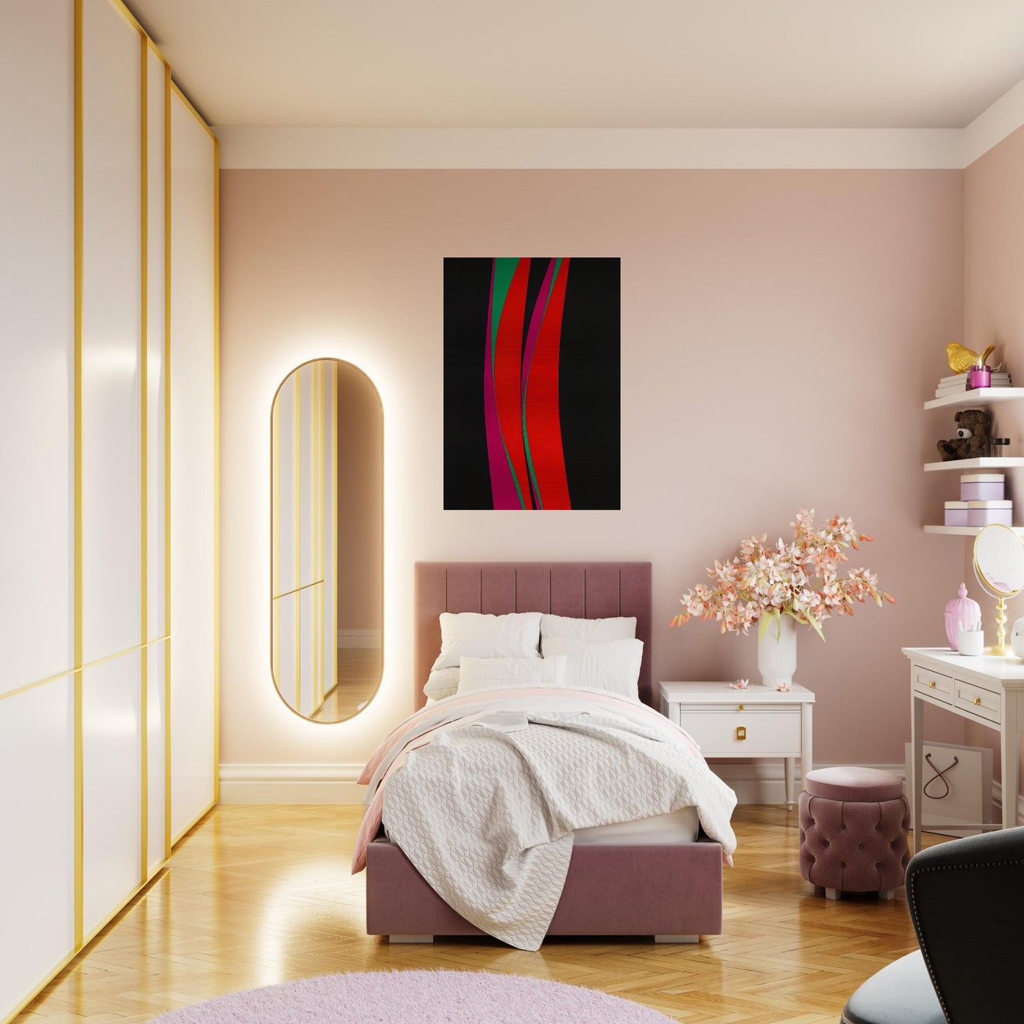 Untitled February 4 - 1967 - Lorser Feitelson Brushed Aluminum Print - 70x100 cm / 28x40 inches | Lorser Feitelson Aluminum Print | Lorser Feitelson Prints