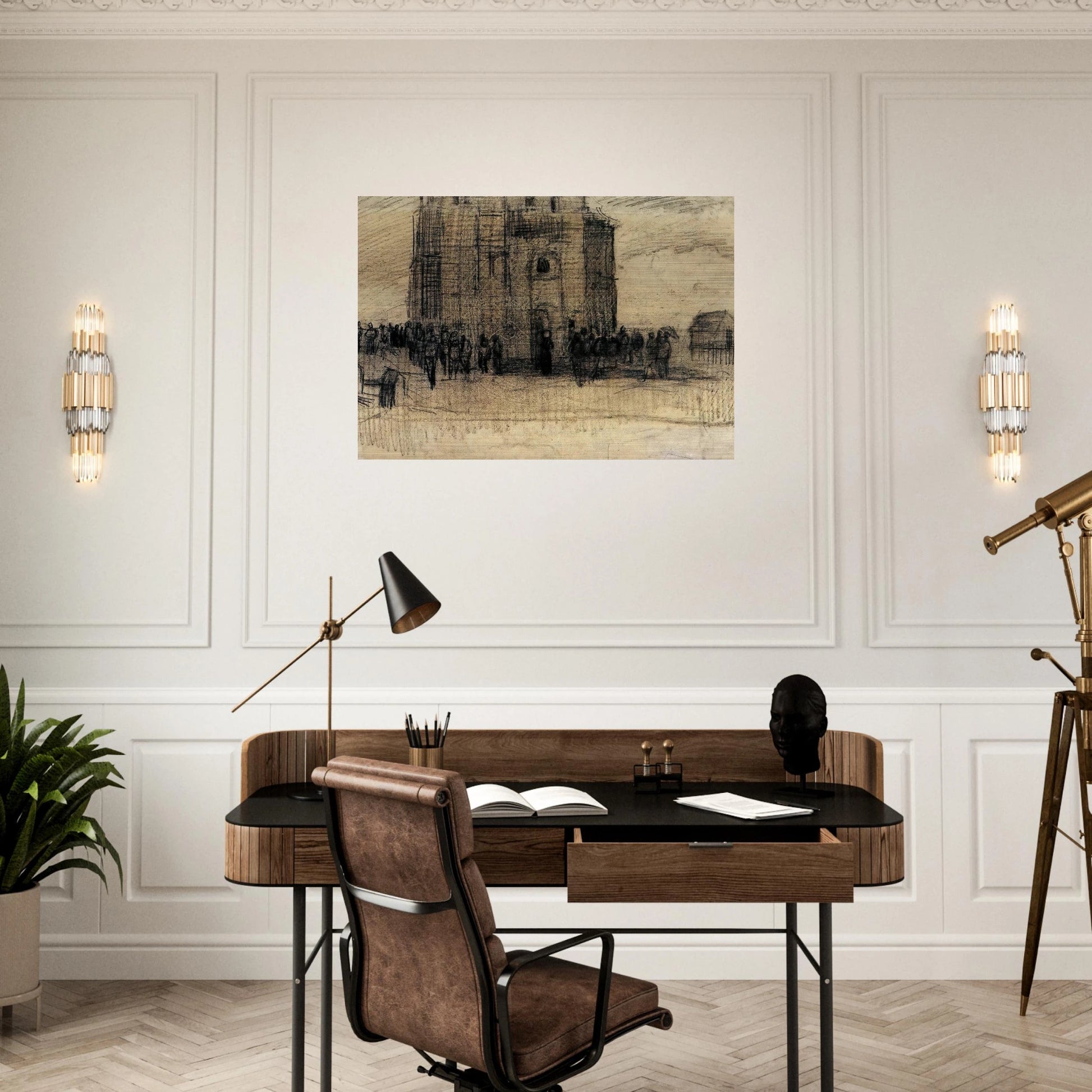 Sale of Building Scrap - Vincent van Gogh Brushed Aluminum Print - 70x100 cm / 28x40 inches | Vincent van Gogh Aluminum Print | Vincent van Gogh Prints