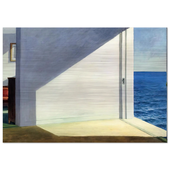 Rooms By The Sea - Edward Hopper Brushed Aluminum Print - 70x100 cm / 28x40 inches | Edward Hopper Aluminum Print | Edward Hopper Prints