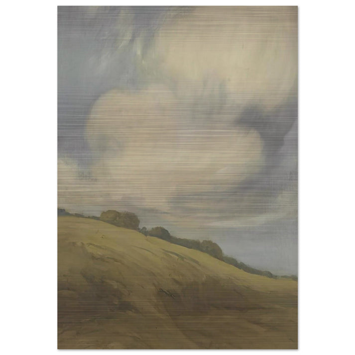 Clouds over a California hillside - Tonalism - Xavier Martinez Brushed Aluminum Print - 70x100 cm / 28x40 inches | Xavier Martinez Aluminum Print | Xavier Martinez Prints