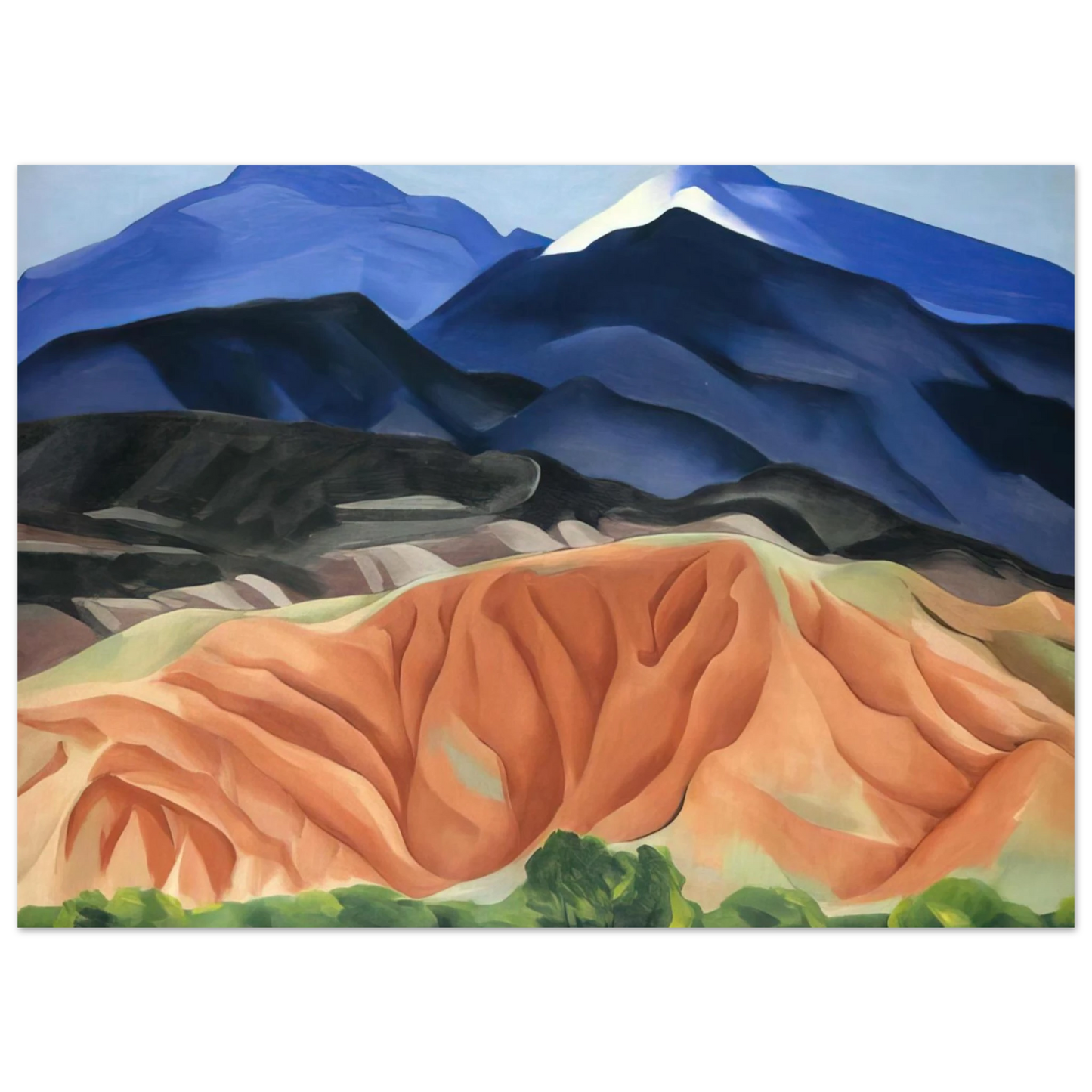 Georgia O'Keeffe - Black Mesa Landscape, New Mexico - Out Back of Marys II Fine Art Poster - 75x100 cm / 30x40 inches