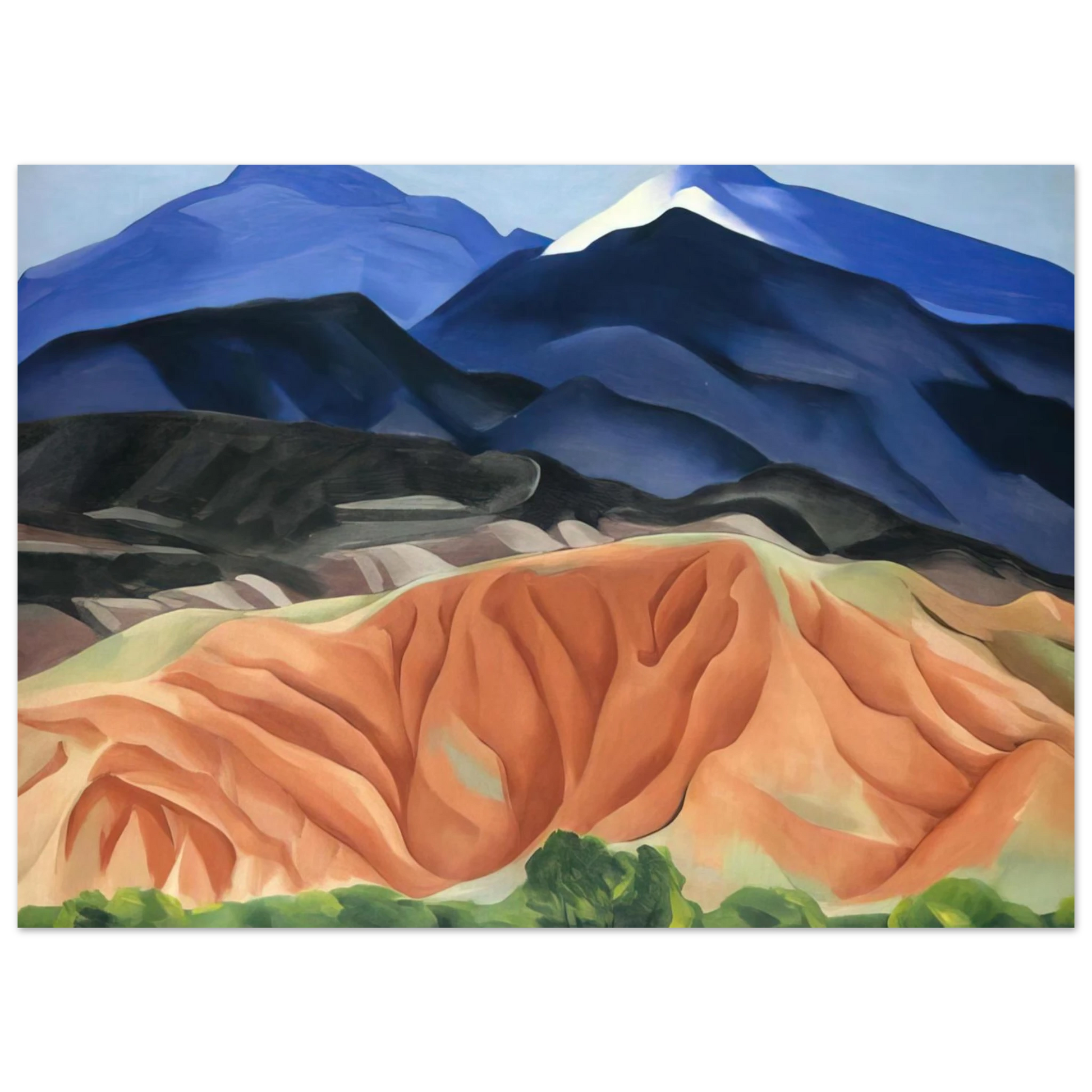 Georgia O'Keeffe - Black Mesa Landscape, New Mexico - Out Back of Marys II Fine Art Poster - 75x100 cm / 30x40 inches