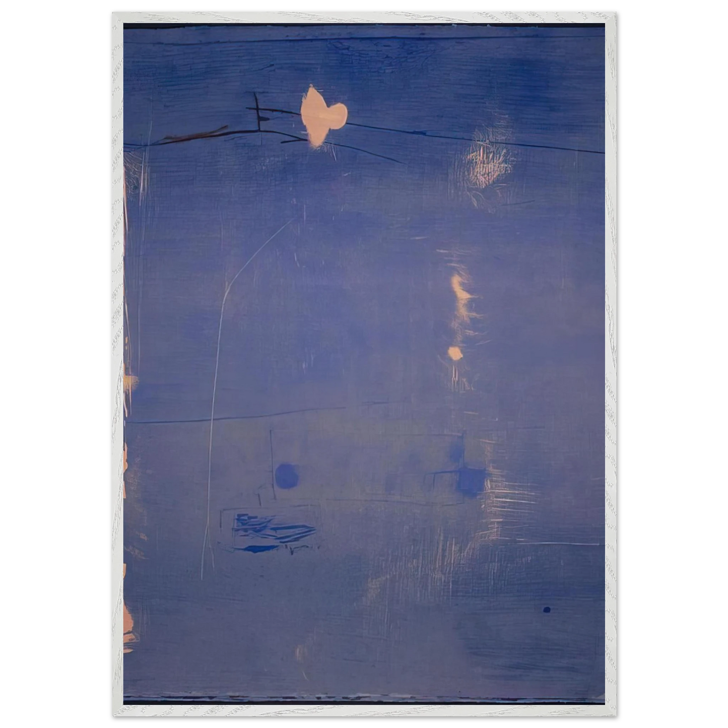 Helen Frankenthaler - Cameo - 1980 Wall art - A3 (29.7 x 42  cm) - Premium Wooden Framed Poster With Fine Art Paper - Black frame