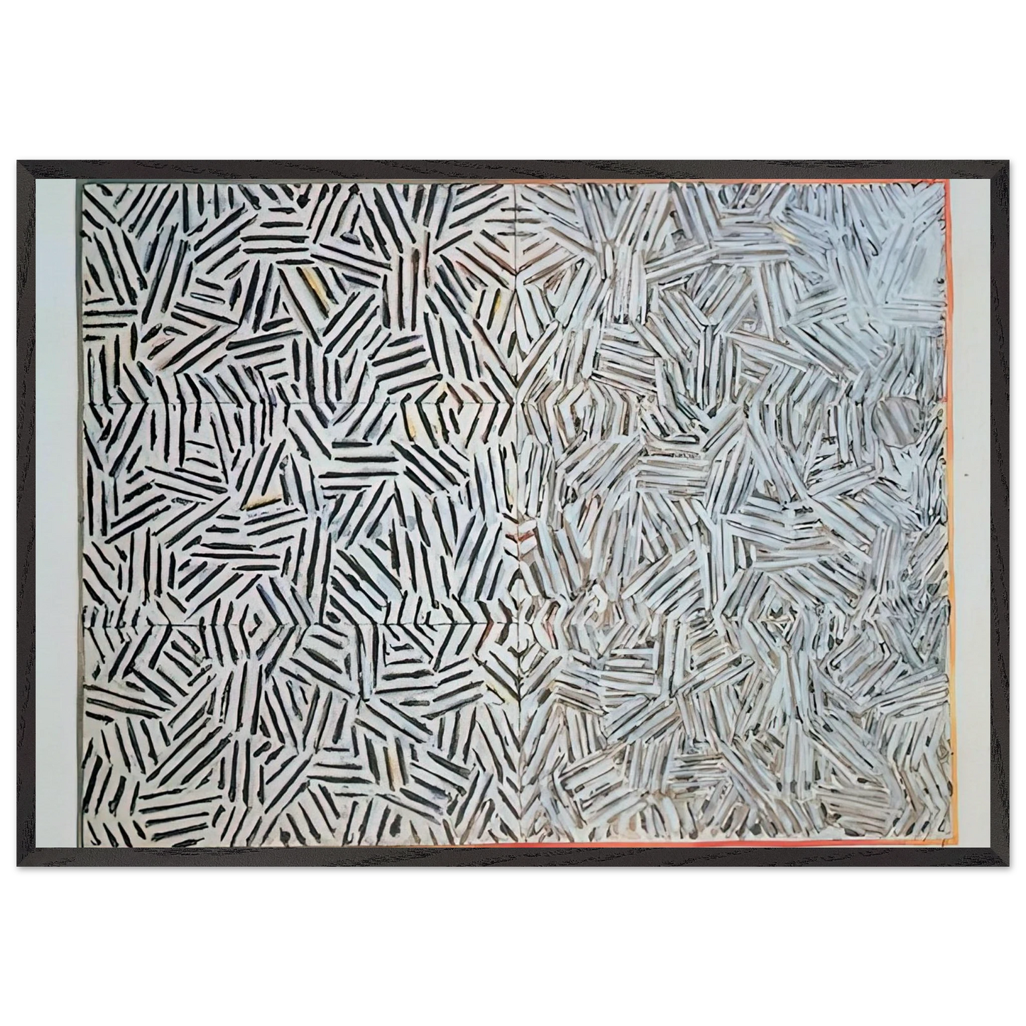 CORPSE AND MIRROR 1969 - Jasper Johns Framed Art Print – Black Wooden Frame - Default Title - -Framed Art Print