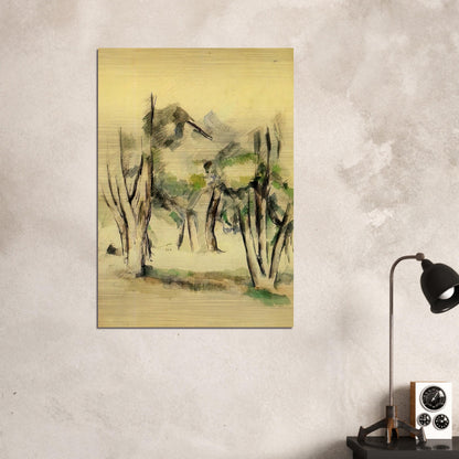 Trees - Paul Cézanne Brushed Aluminum Print - 70x100 cm / 28x40 inches | Paul Cézanne Aluminum Print | Paul Cézanne Prints
