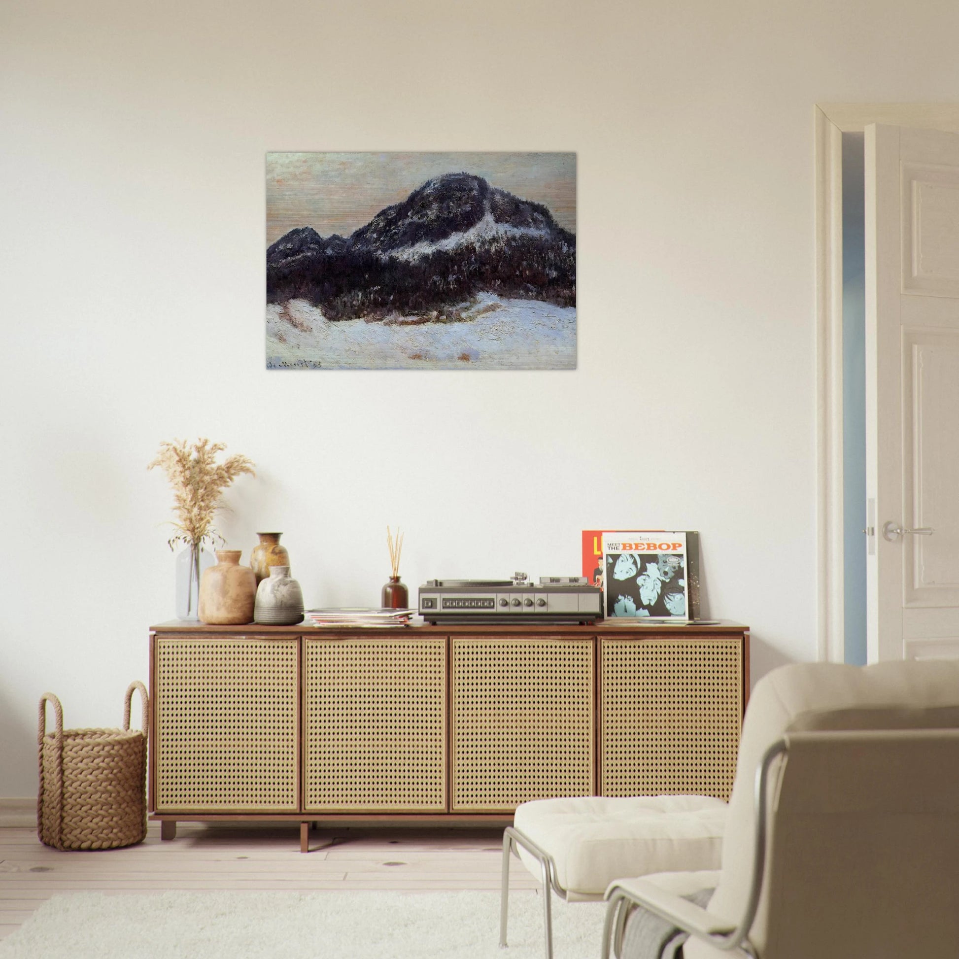 Mount Kolsaas 2 - claude monet Brushed Aluminum Print - 70x100 cm / 28x40 inches | claude monet Aluminum Print | claude monet Prints