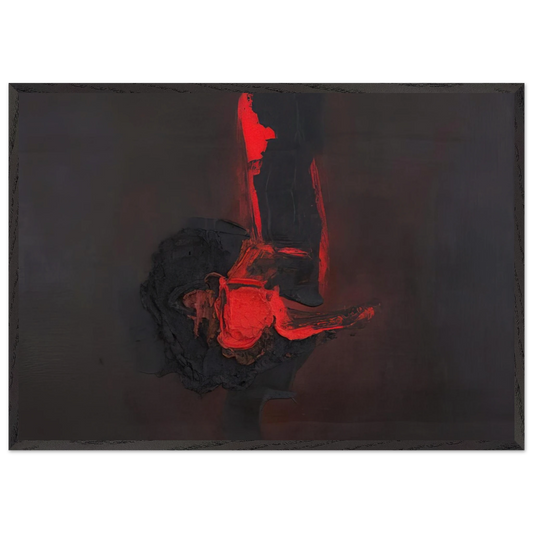 N MERO 460 A 1963 - Luis Feito Framed Art Print – Black Wooden Frame - Default Title - -Framed Art Print