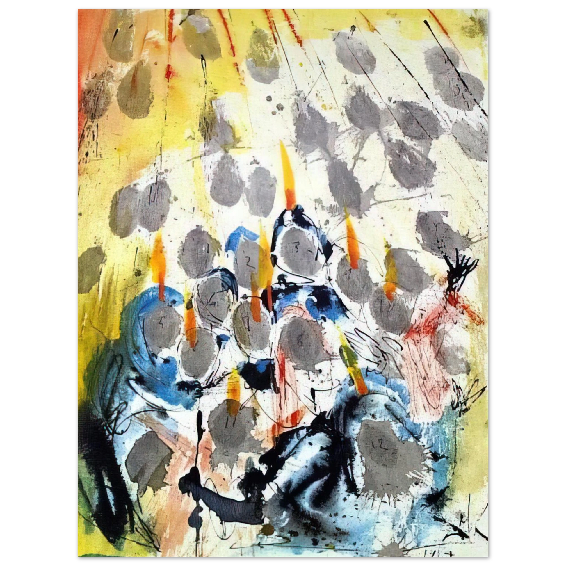 Salvador Dali - APPARUERUNT ILLIS DISPERTITAE LINGUAE ACTS 1 14 1967 Fine Art Poster - Default Title