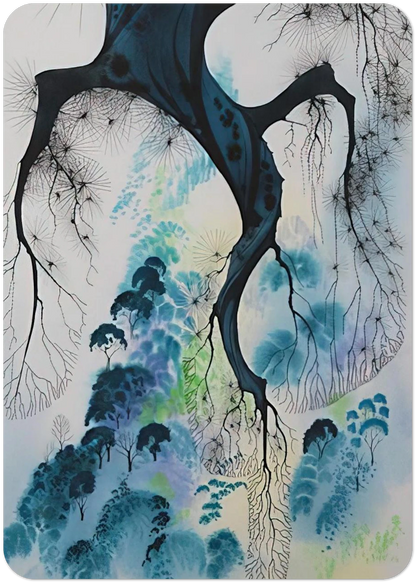 Coastline By Eyvind Earle Pack of 10 Post Cards | Eyvind Earle Post Cards | A6 (10.5 x 14.8 cm) - 4.1 x 5.8 inches