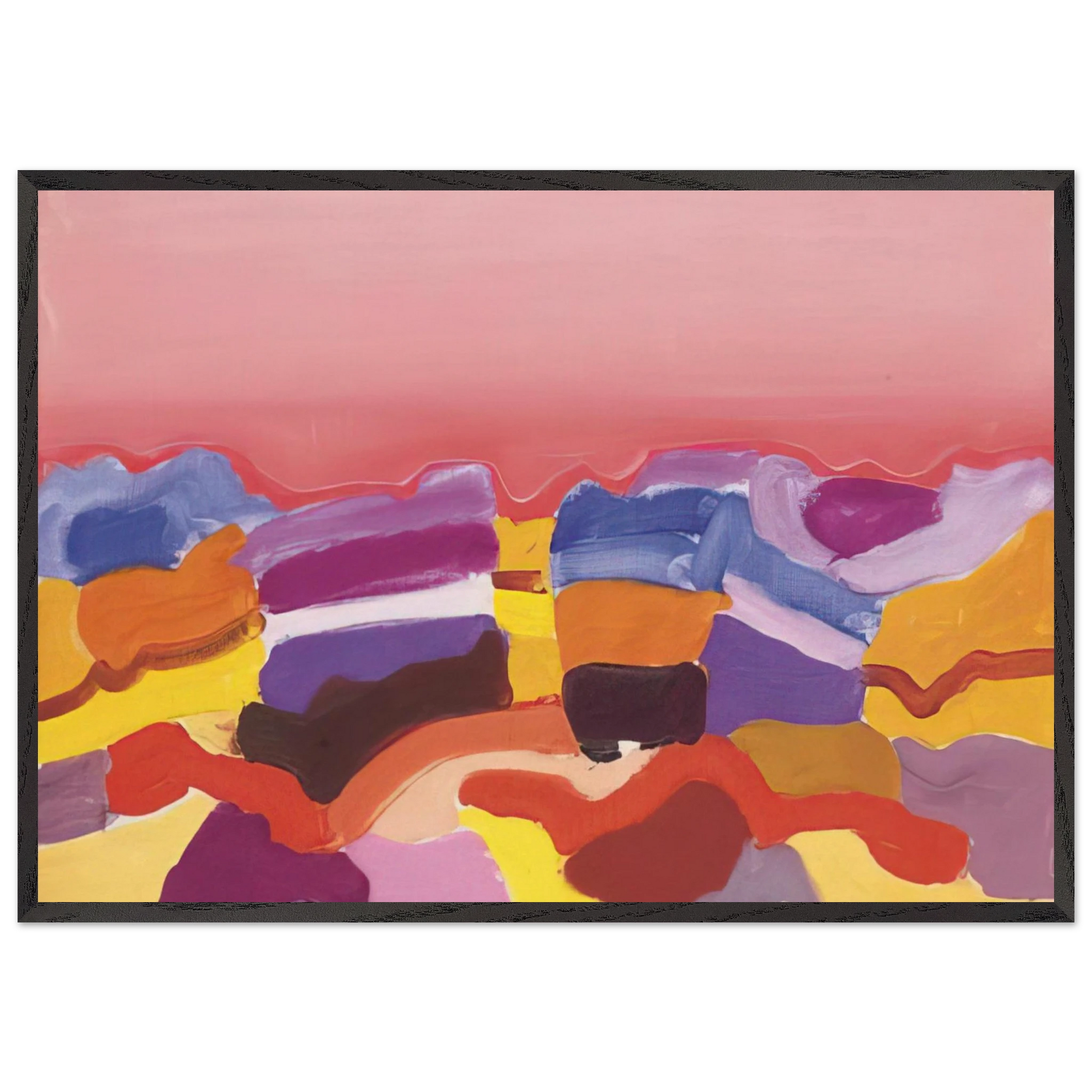 Desert - 1962 - Charles Lapicque Framed Art Print – Black Wooden Frame - Default Title - -Framed Art Print