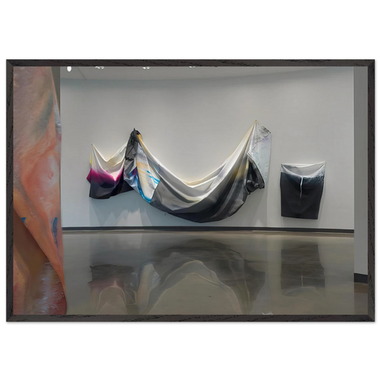 Black Garland - Sam Gilliam Framed Art Print – Black Wooden Frame - Default Title - -Framed Art Print