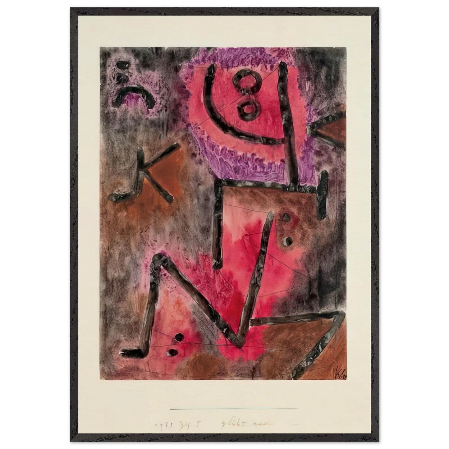 AFTER ANNEALING 1940 - Paul Klee Framed Art Print – Black Wooden Frame - Default Title - -Framed Art Print