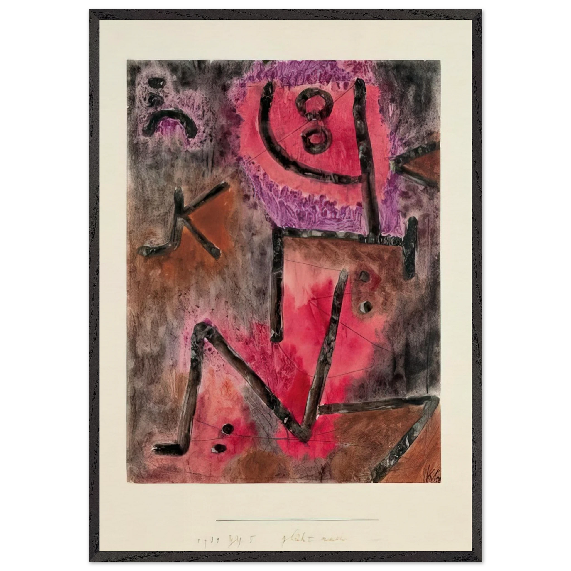 AFTER ANNEALING 1940 - Paul Klee Framed Art Print – Black Wooden Frame - Default Title - -Framed Art Print