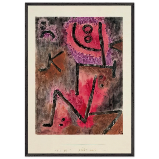 AFTER ANNEALING 1940 - Paul Klee 70x100 cm / 28x40 inches Framed Art Print – Black Wooden Frame
