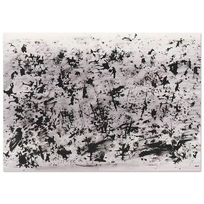 Untitled - 1962 - Henri Michaux Brushed Aluminum Print - 70x100 cm / 28x40 inches | Henri Michaux Aluminum Print | Henri Michaux Prints